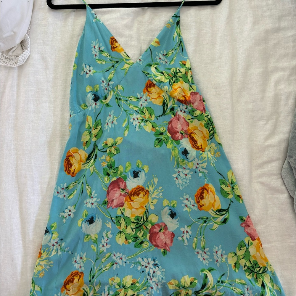 Farm Rio Blue Floral Dress